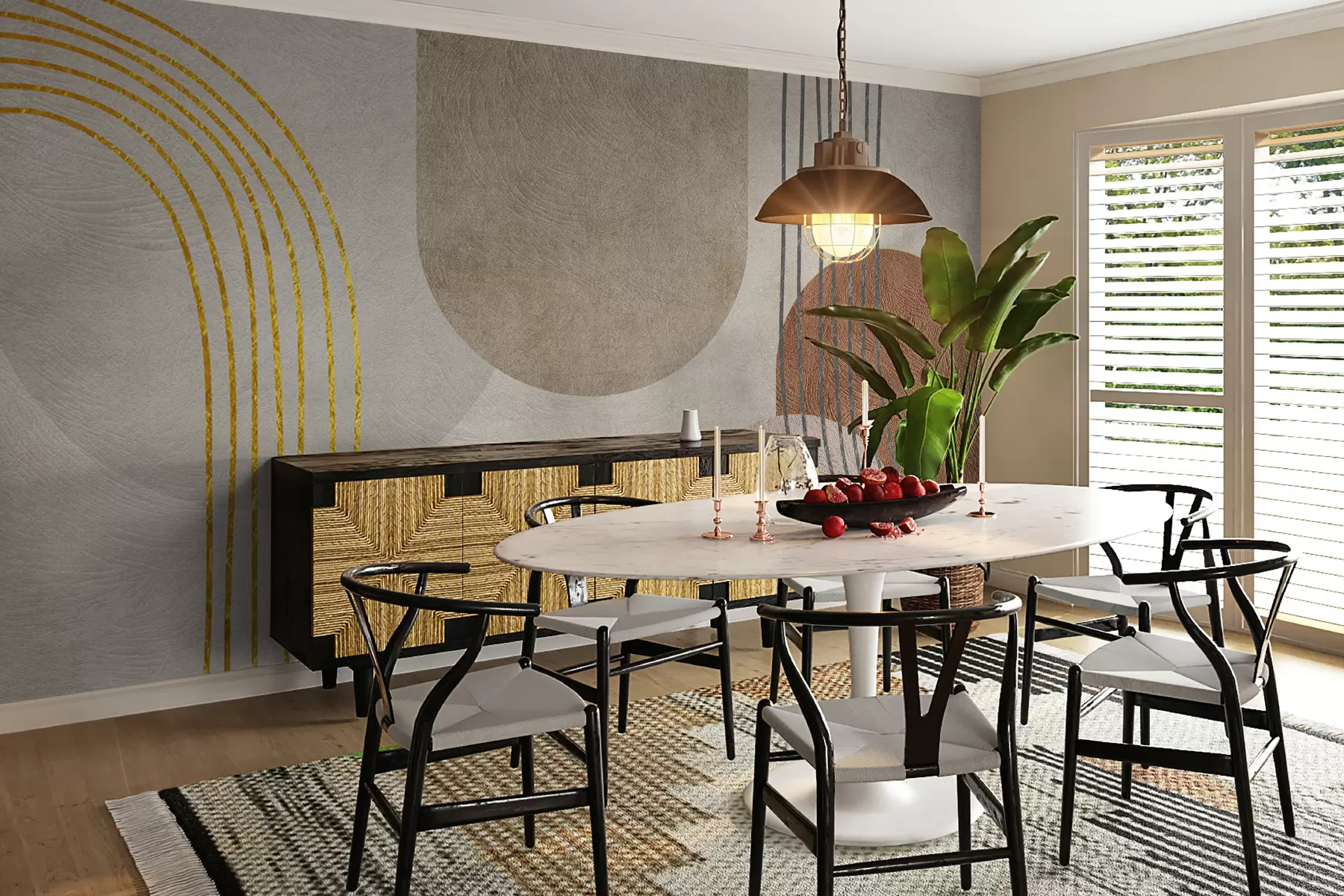 fototapet Desen boho abstract u97255