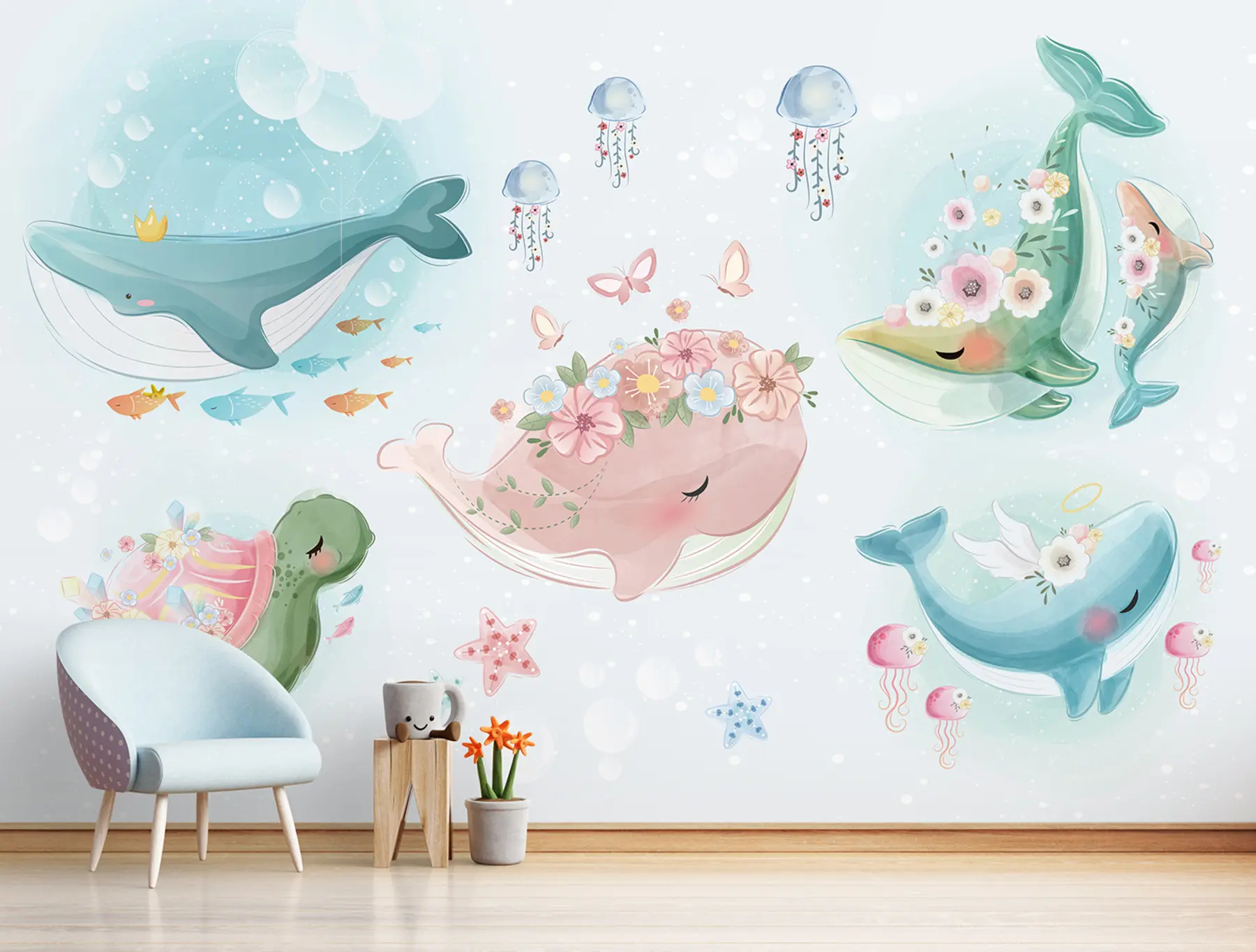 fototapet Animale de mare drăguțe u96442