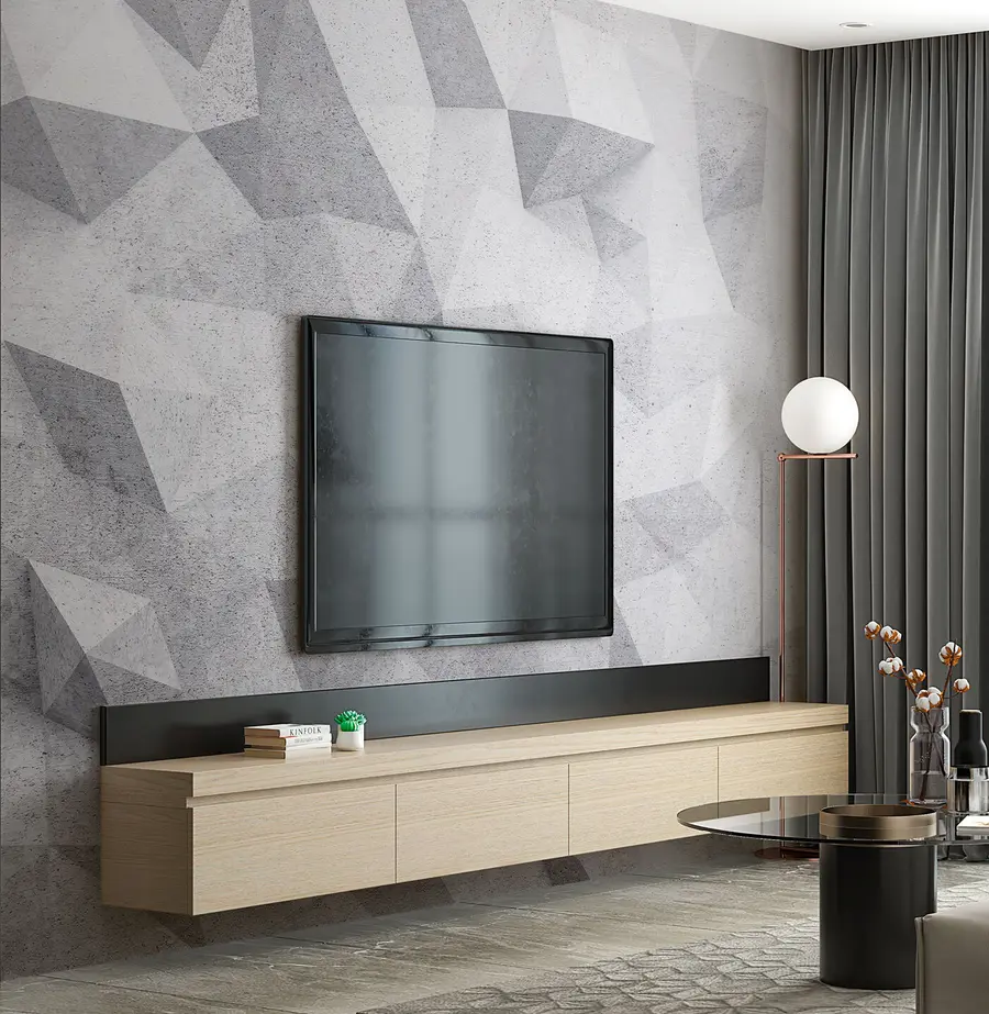 fototapet Abstract 3D poligoane grunge loft u97336