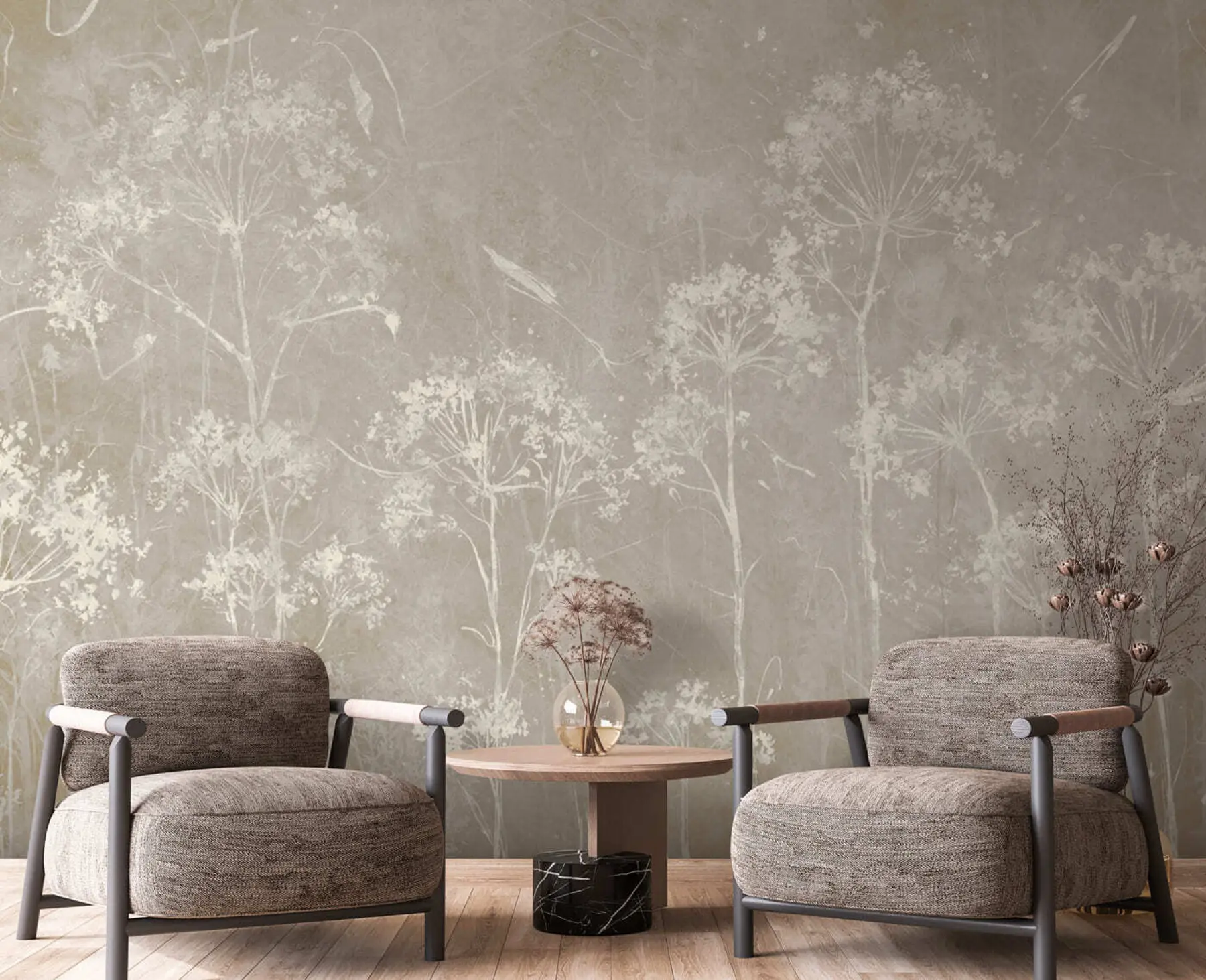 fototapet Flori sălbatice în stil grunge u96551v2