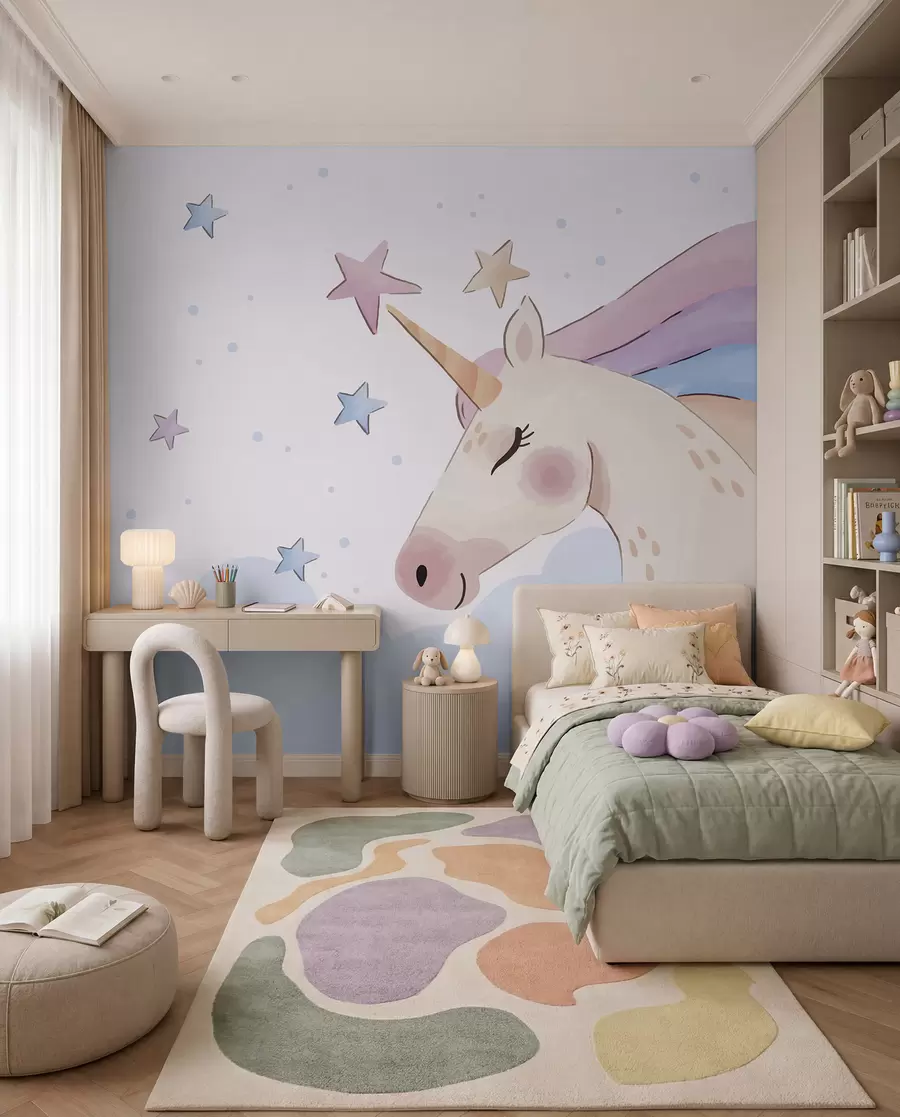fototapet Coamă stelară de unicorn u97532