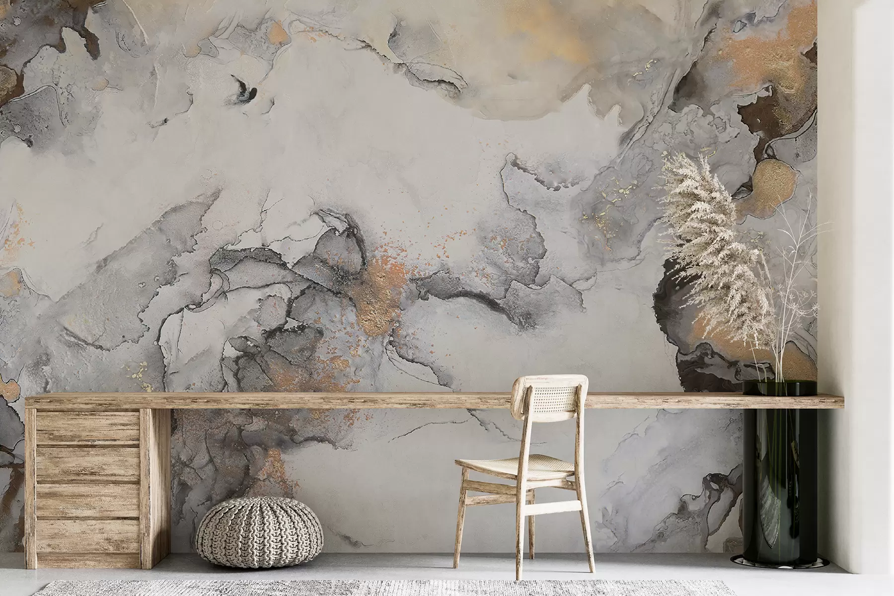 fototapet Marmură alb-gri cu pete u78459