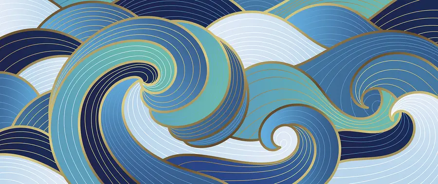 fototapet Valuri orientale u98590