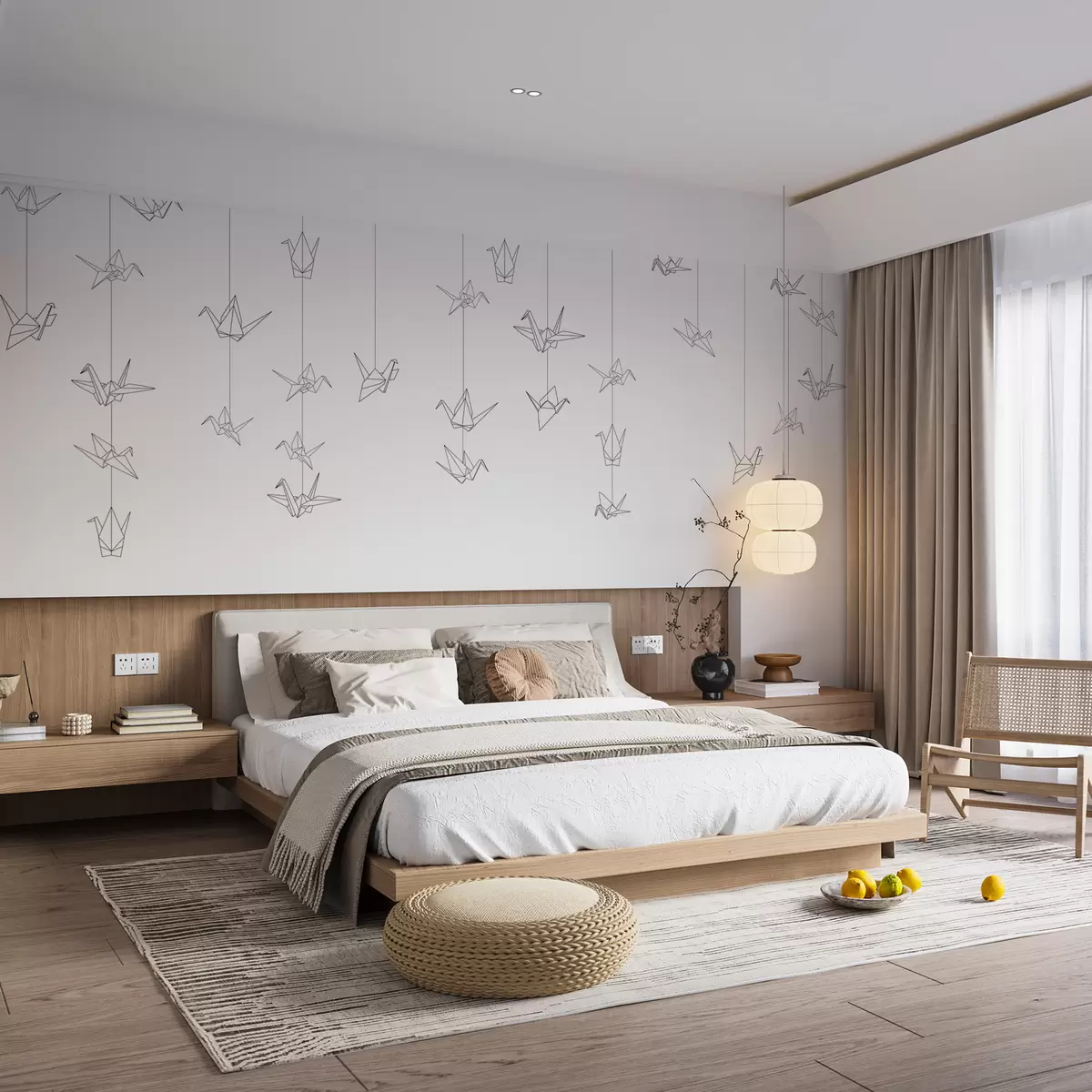 fototapet Macarale origami u98953v1