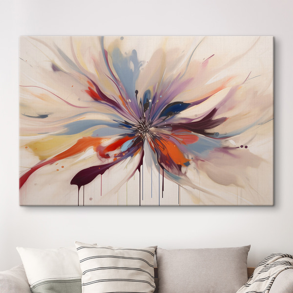 Picturi Floare abstractă, Tablouri flori și plante, s36806 : Uwalls.ro