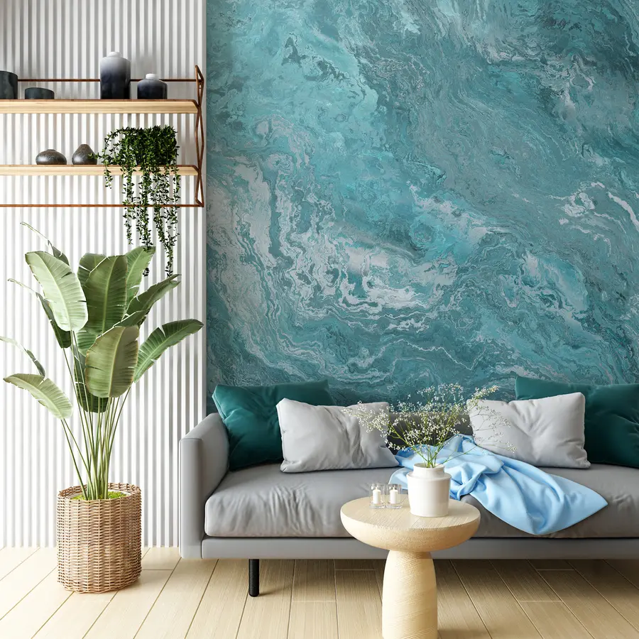 fototapet Textura Aquamarine u96330