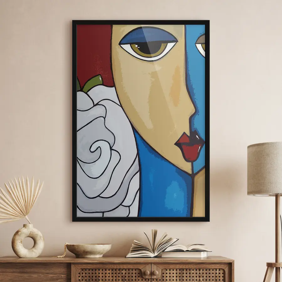 fototapet Obraji, nas și bărbie f03659