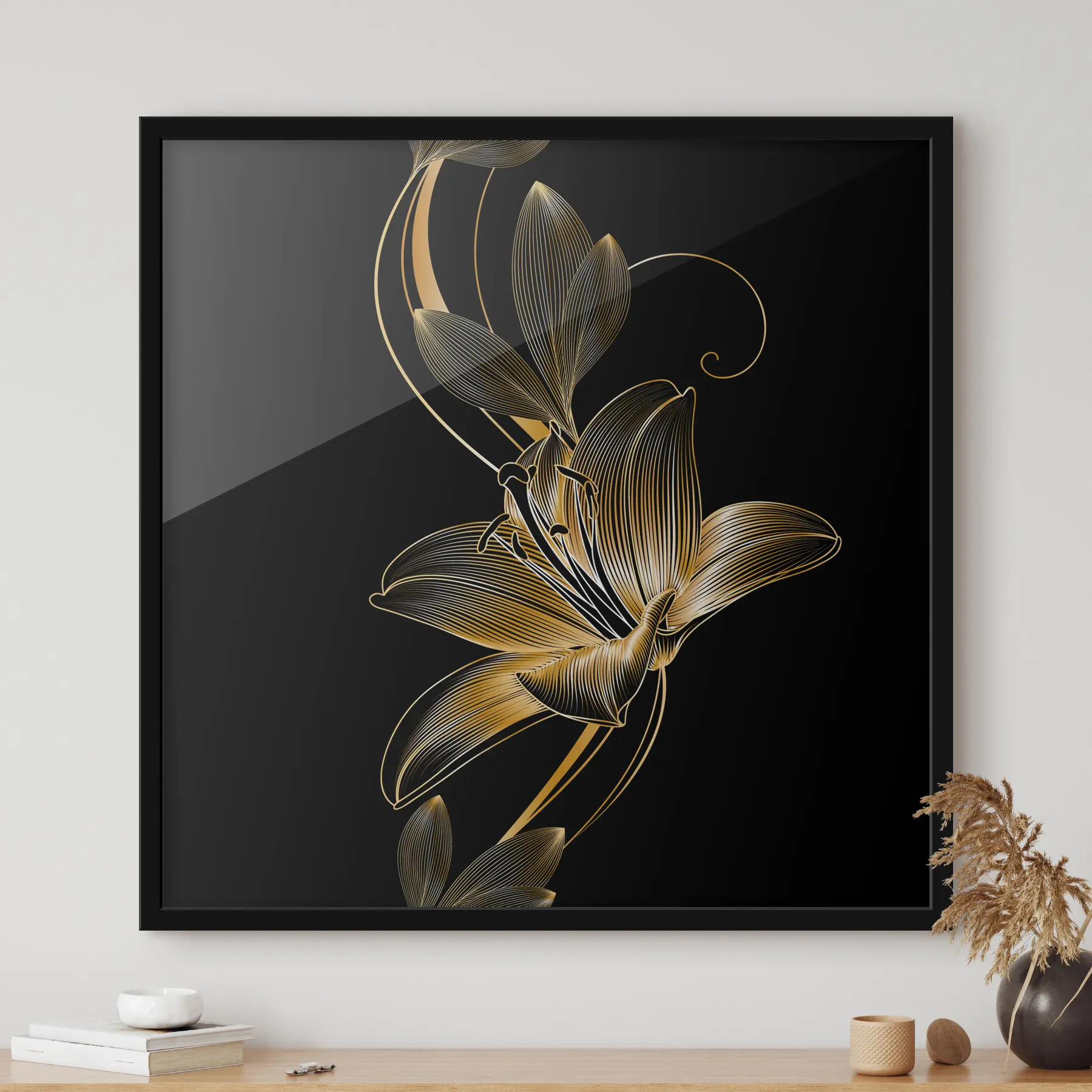 fototapet Model fără cusături cu floare de crin f34437