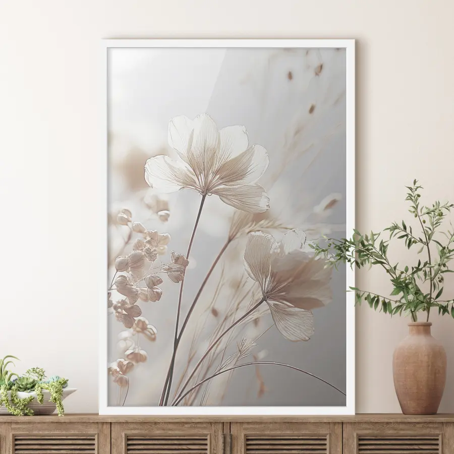 fototapet Delicate flori uscate f35603
