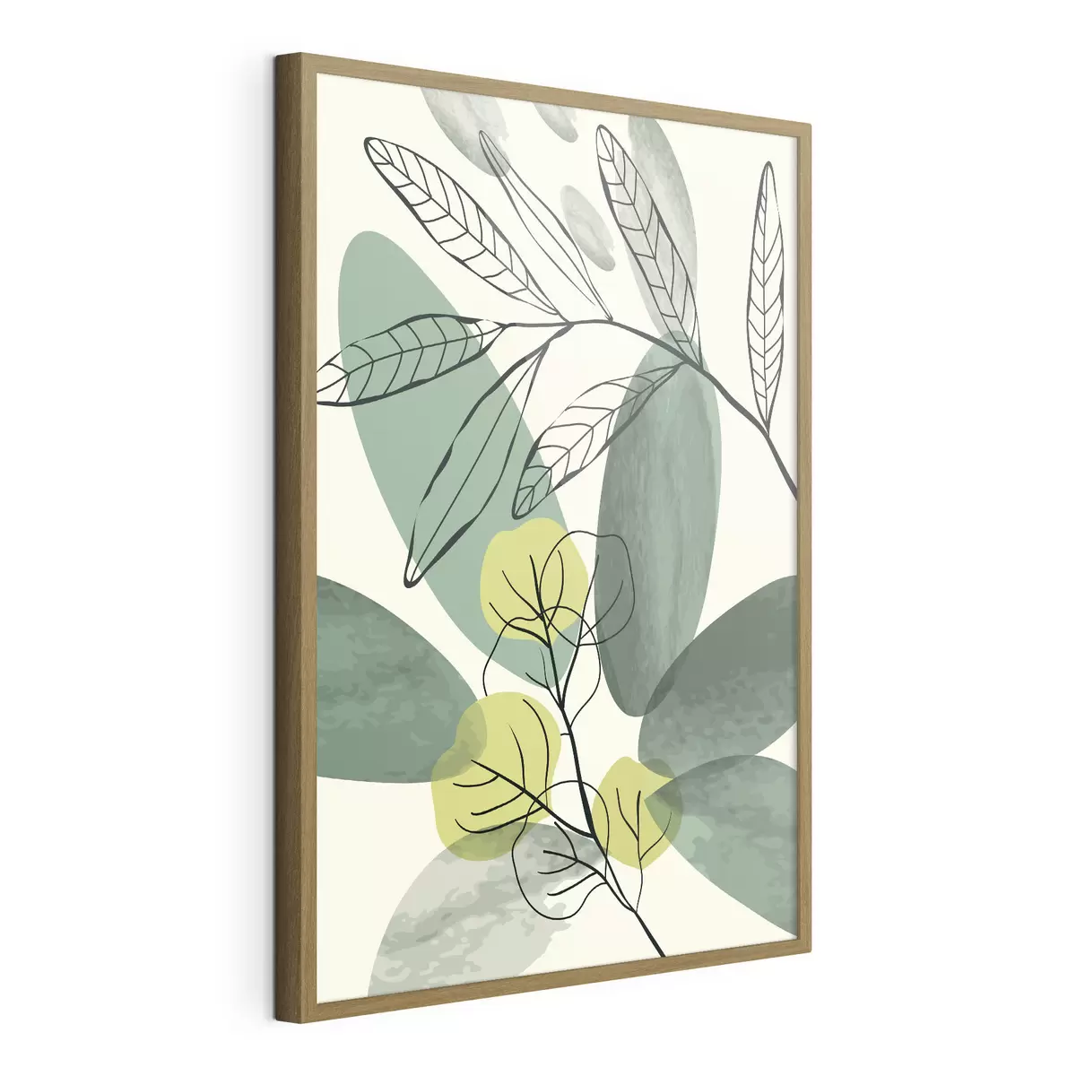 Poster Desen acuarelă de frunze boho f36106
