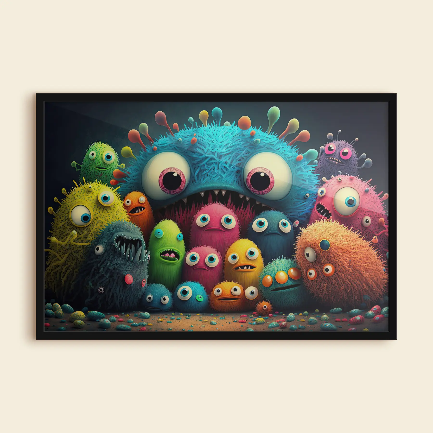 Tablouri Monștri drăguți și colorați f33531