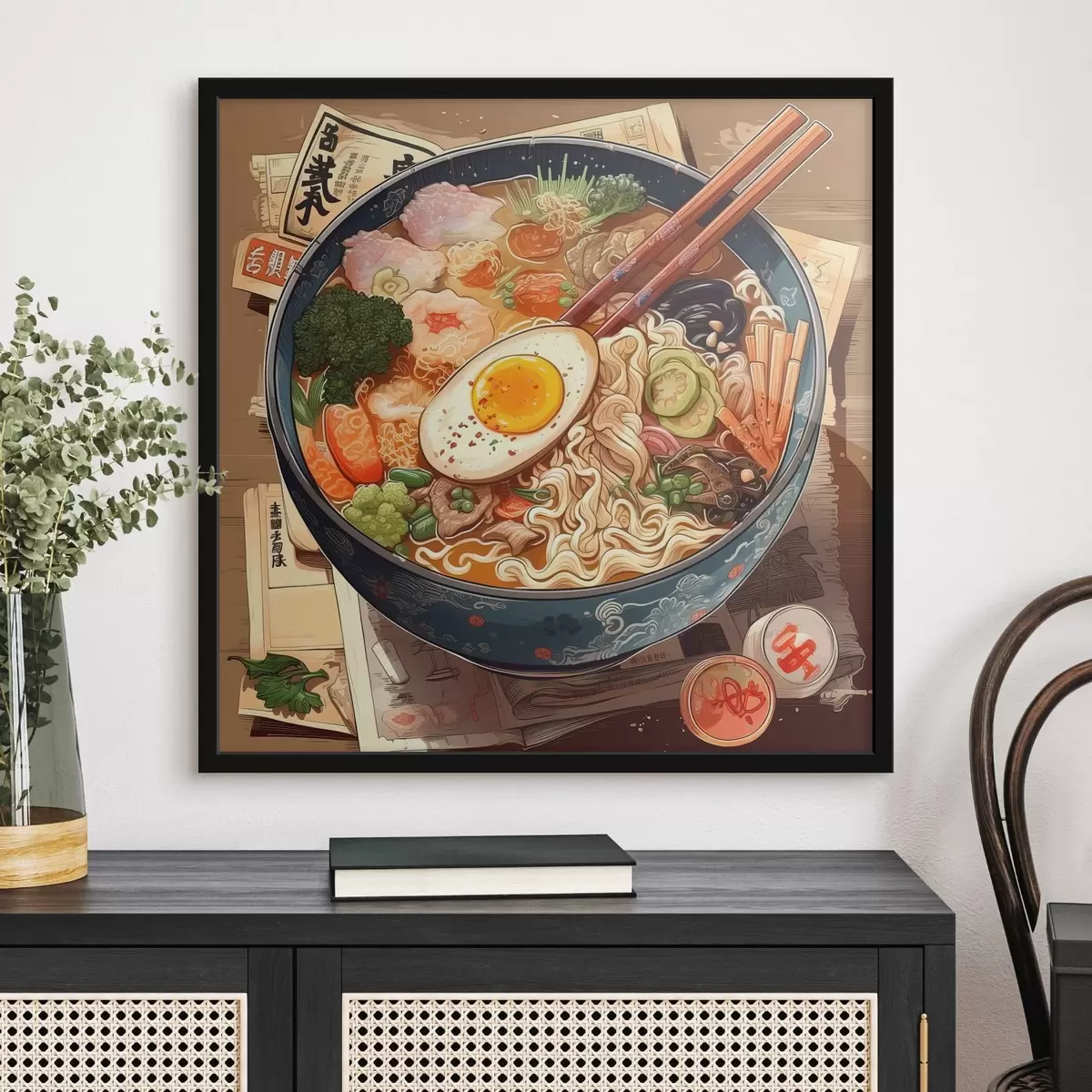 Poster Ramen, mâncare orientală, udon, mâncare chinezească f32121