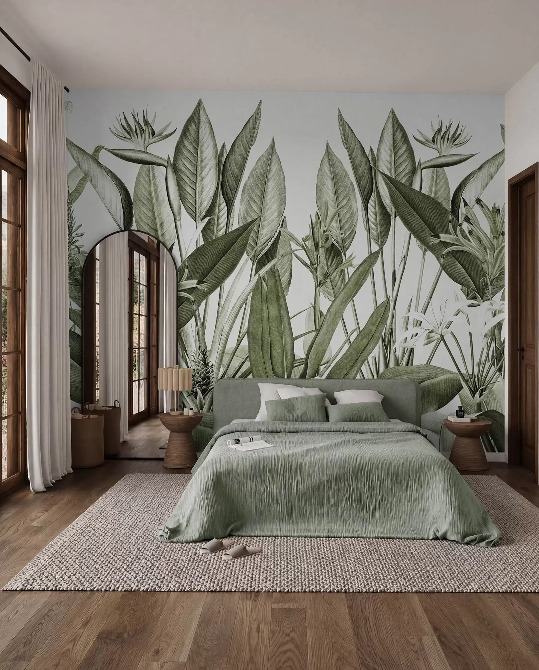 fototapet Plante tropicale junglă culoare verde u96833v2