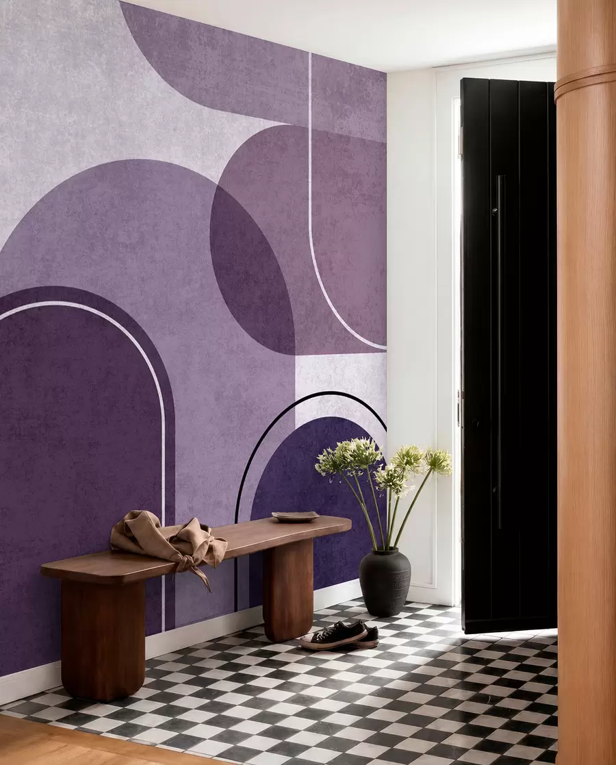 fototapet Arcuri geometrice în violet u99095v4