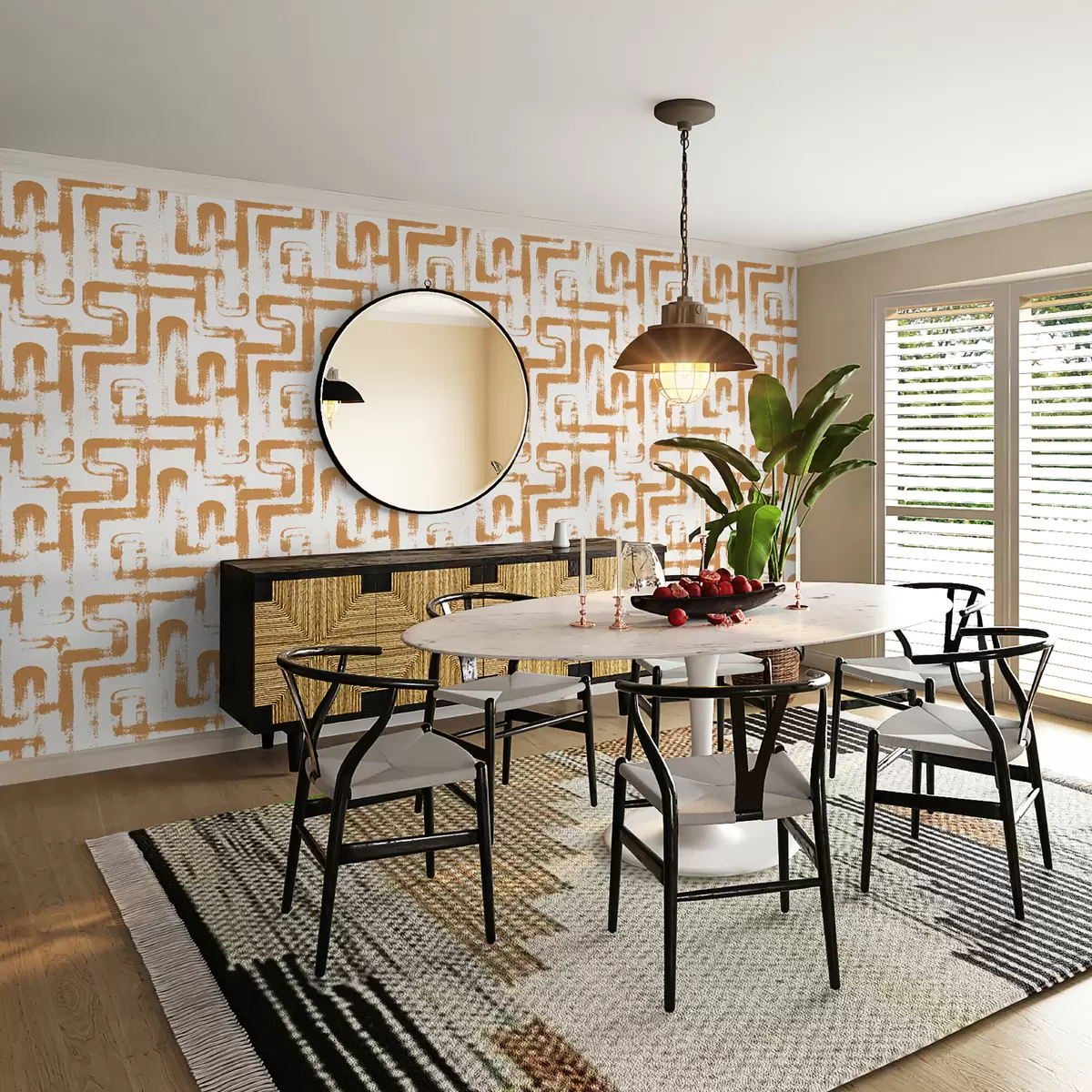 fototapet Linie magică: Portocaliu u99091v2