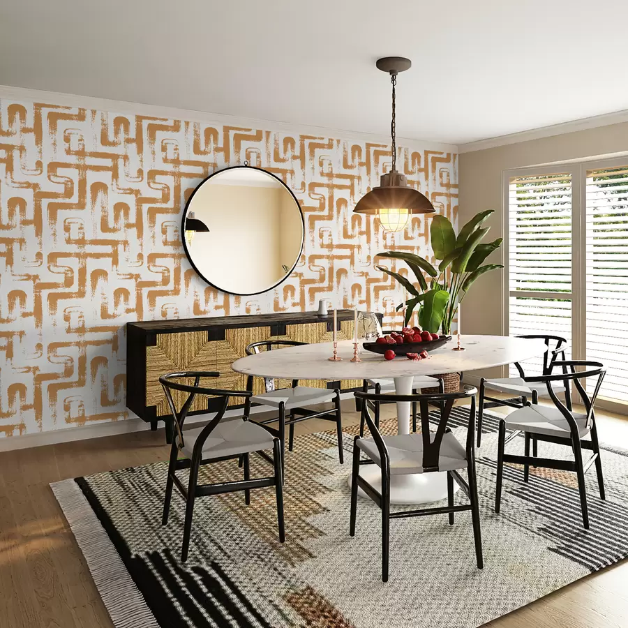 fototapet Linie magică: Portocaliu u99091v2