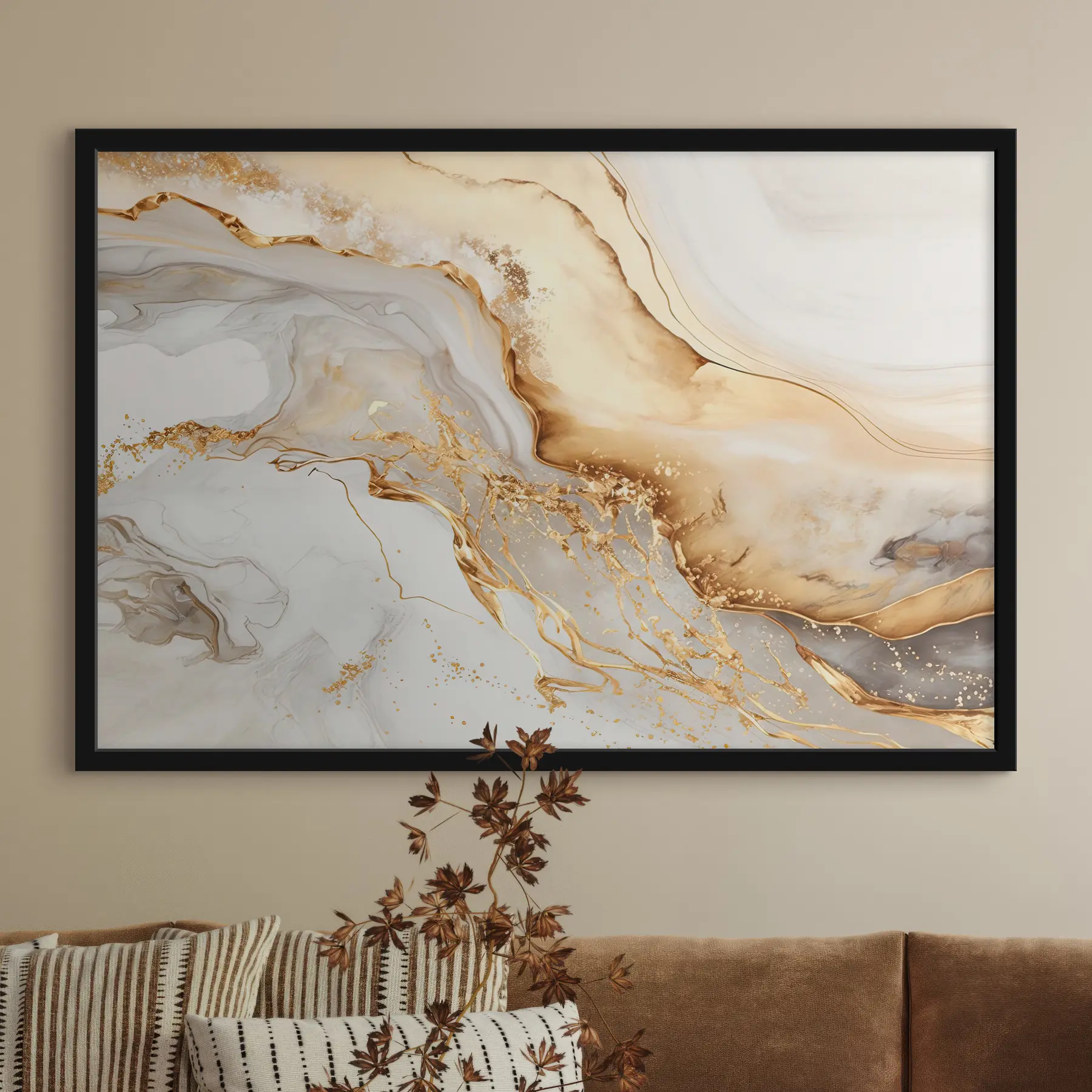 fototapet Alb și bej f34129