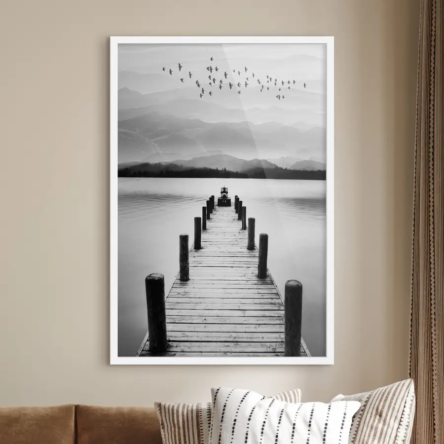 fototapet Pier pe lac f03914