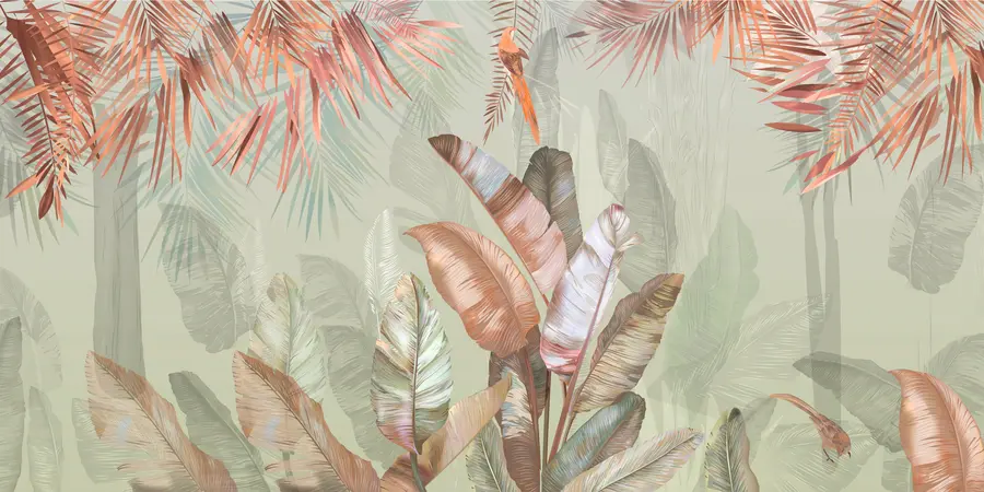 fototapet Tropice și păsări de curte u50468v1d2