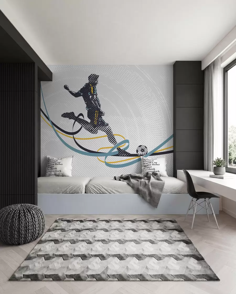 fototapet Poster atlet rugby u99448