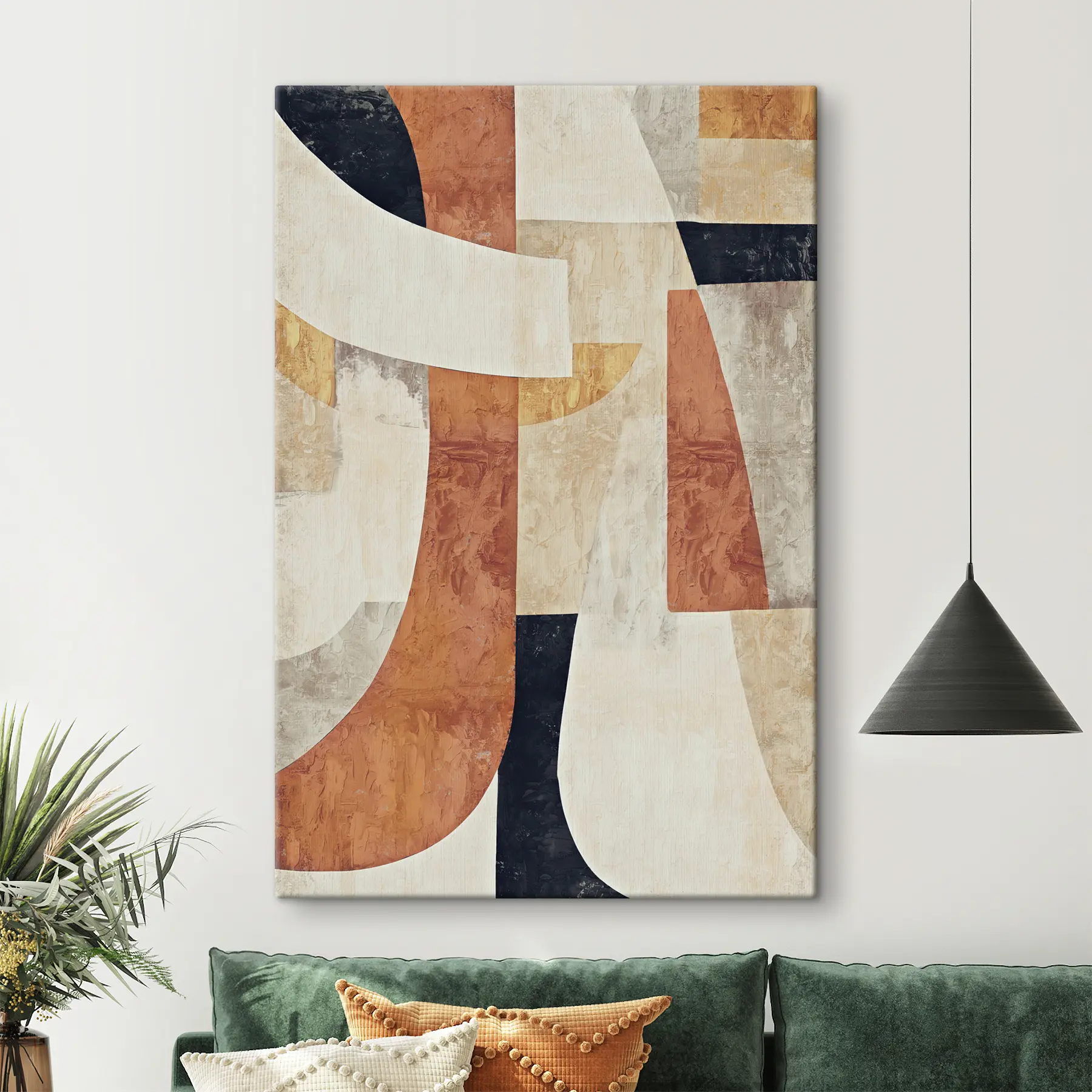 Tablouri Abstracție geometrică texturată s37284