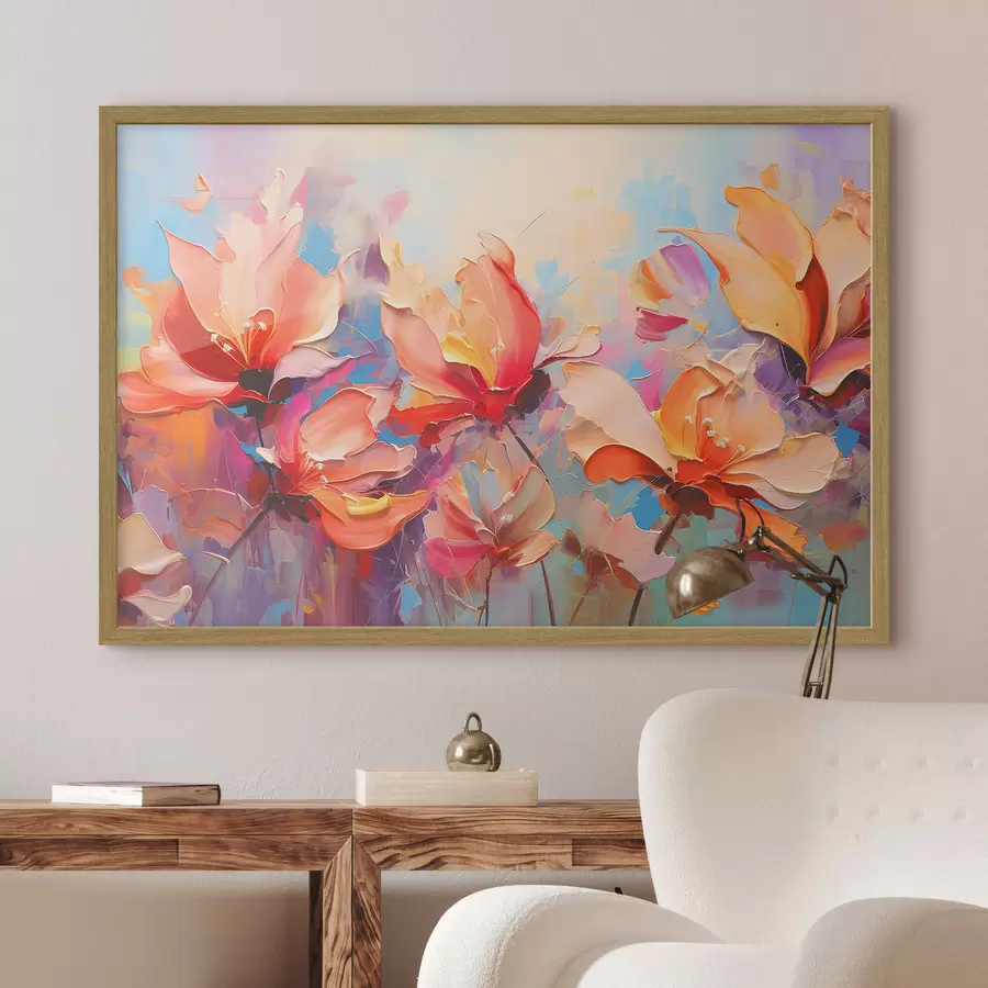fototapet Acuarelă flori f37535