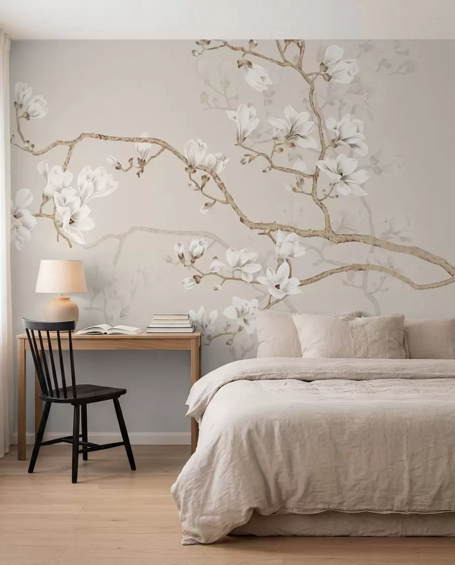fototapet Arbore de magnolie în grădină u25842d1