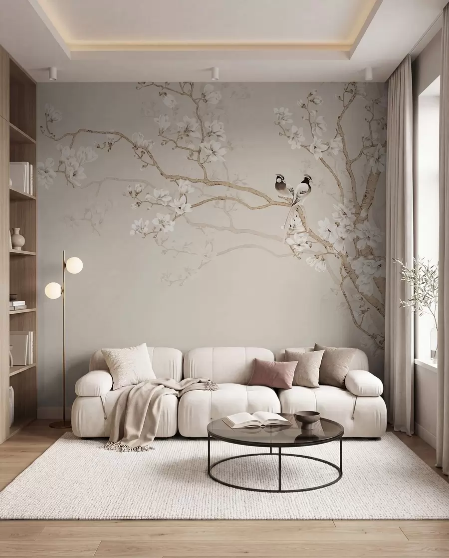 fototapet Arbore de magnolie în grădină u25842d1