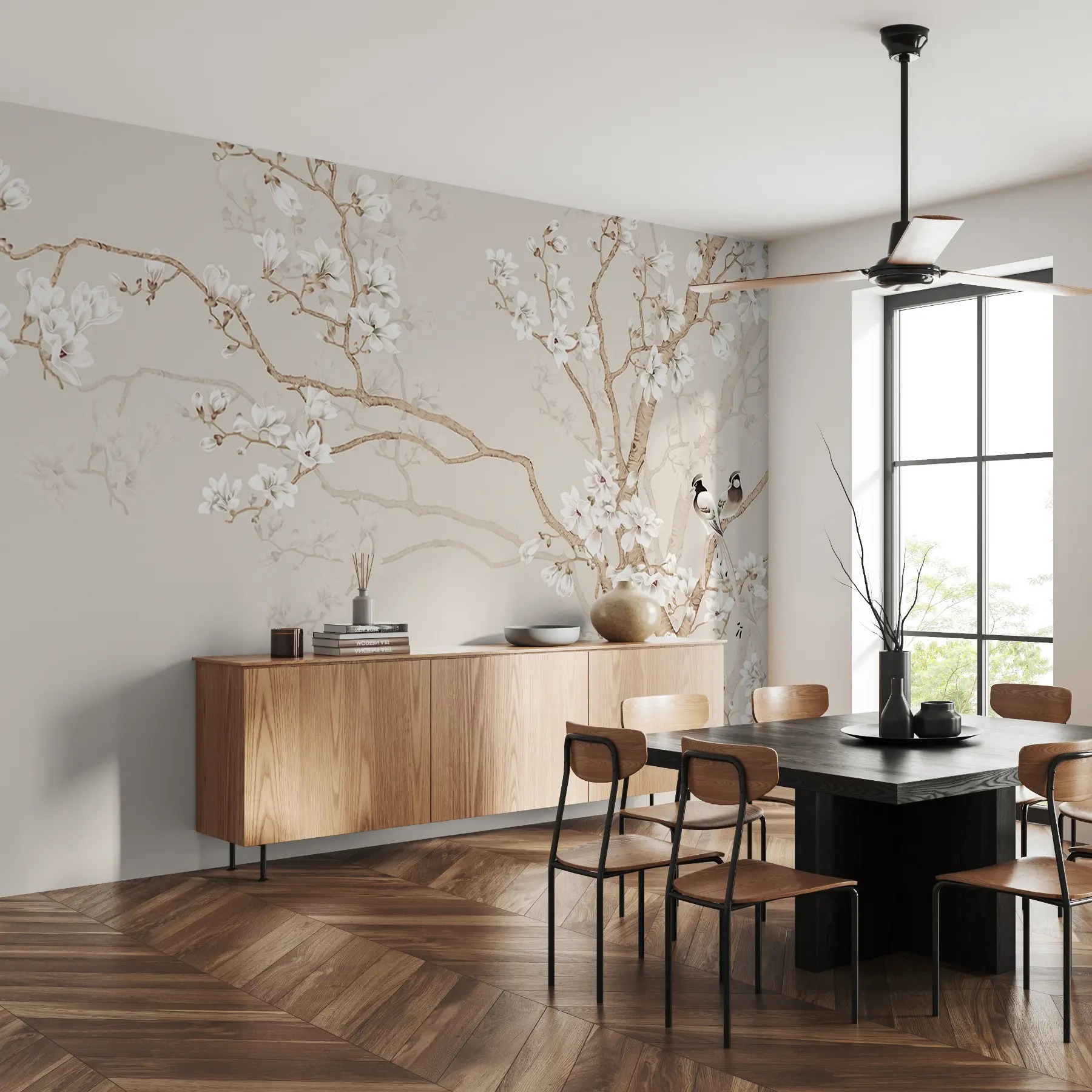 fototapet Arbore de magnolie în grădină u25842d2